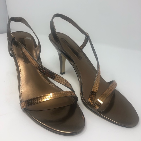 bronze party shoes